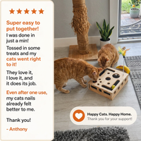 KittyFile™ Wood Cat Maze Scratching Box