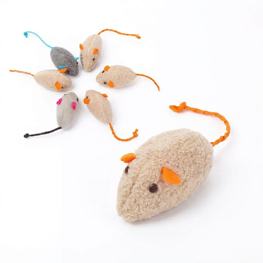 Plush Catnip Mouse Chew Toys
