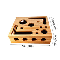 KittyFile™ Wood Cat Maze Scratching Box